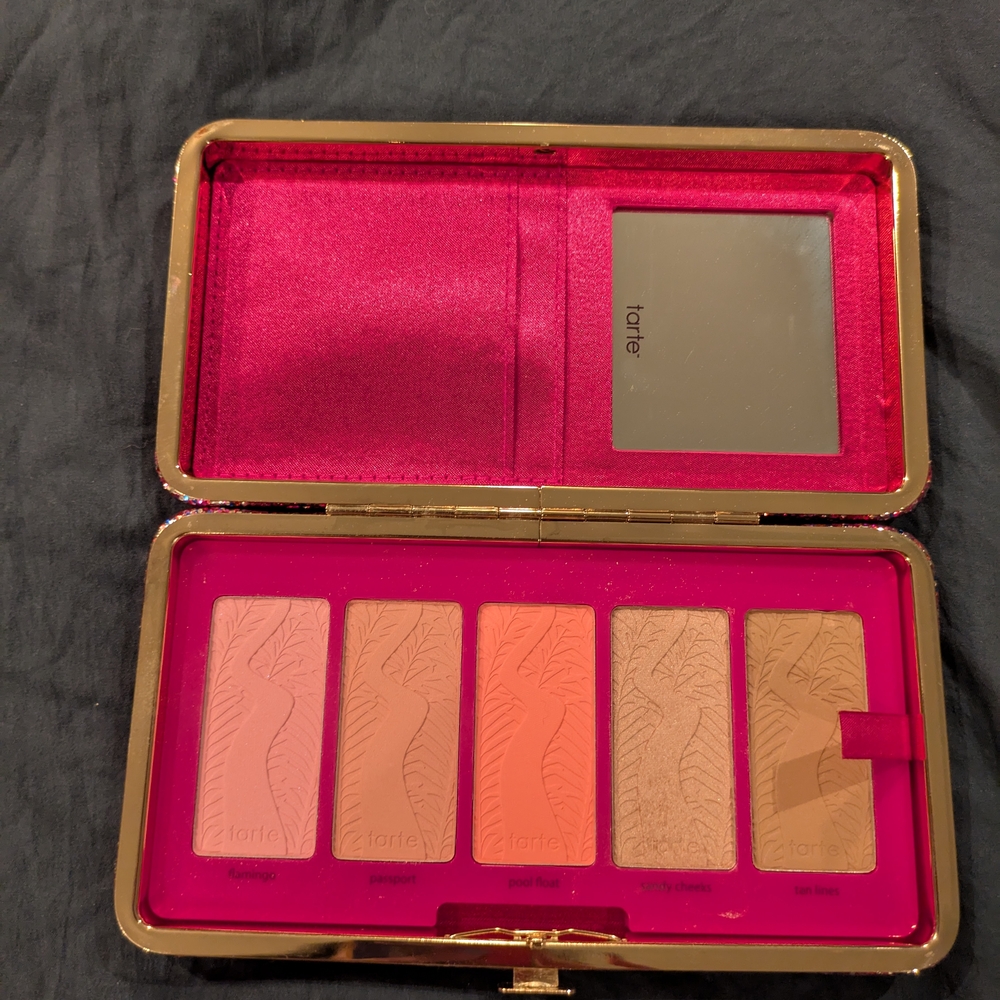 Tarte Life Of The Party Clay Blush Palette & Clutch LIMITED EDITION
